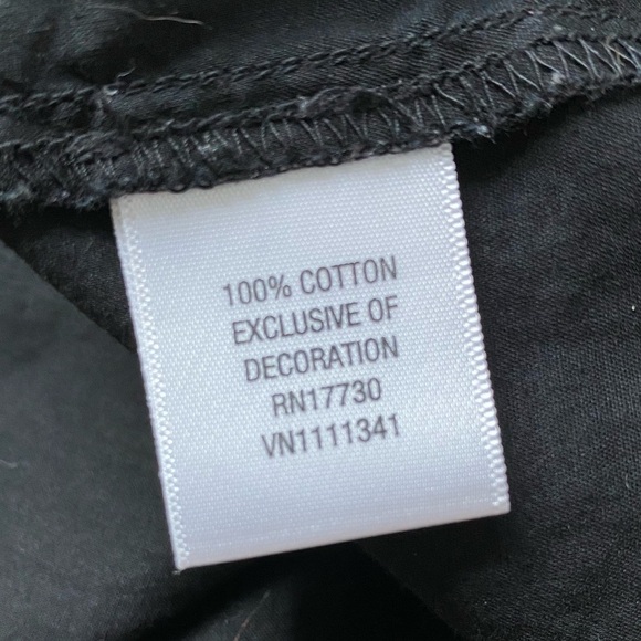 CONVERSE One Star Black Ruffle Sleeveless Top Size S - Picture 7 of 7